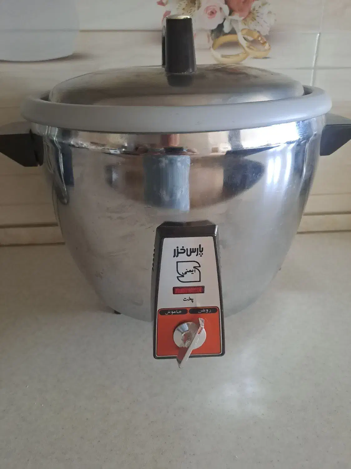 پلوپز برقی ۱۲ نفره پارس خزر|ظروف پختوپز|میبد, |دیوار