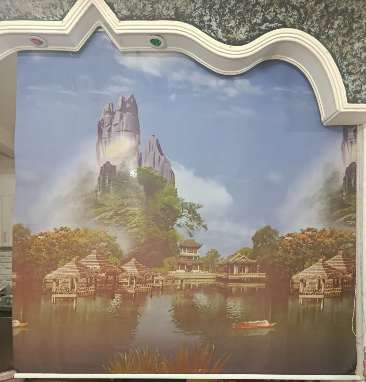 پرده شید|پرده، رانر، رومیزی|قم, نیروگاه|دیوار