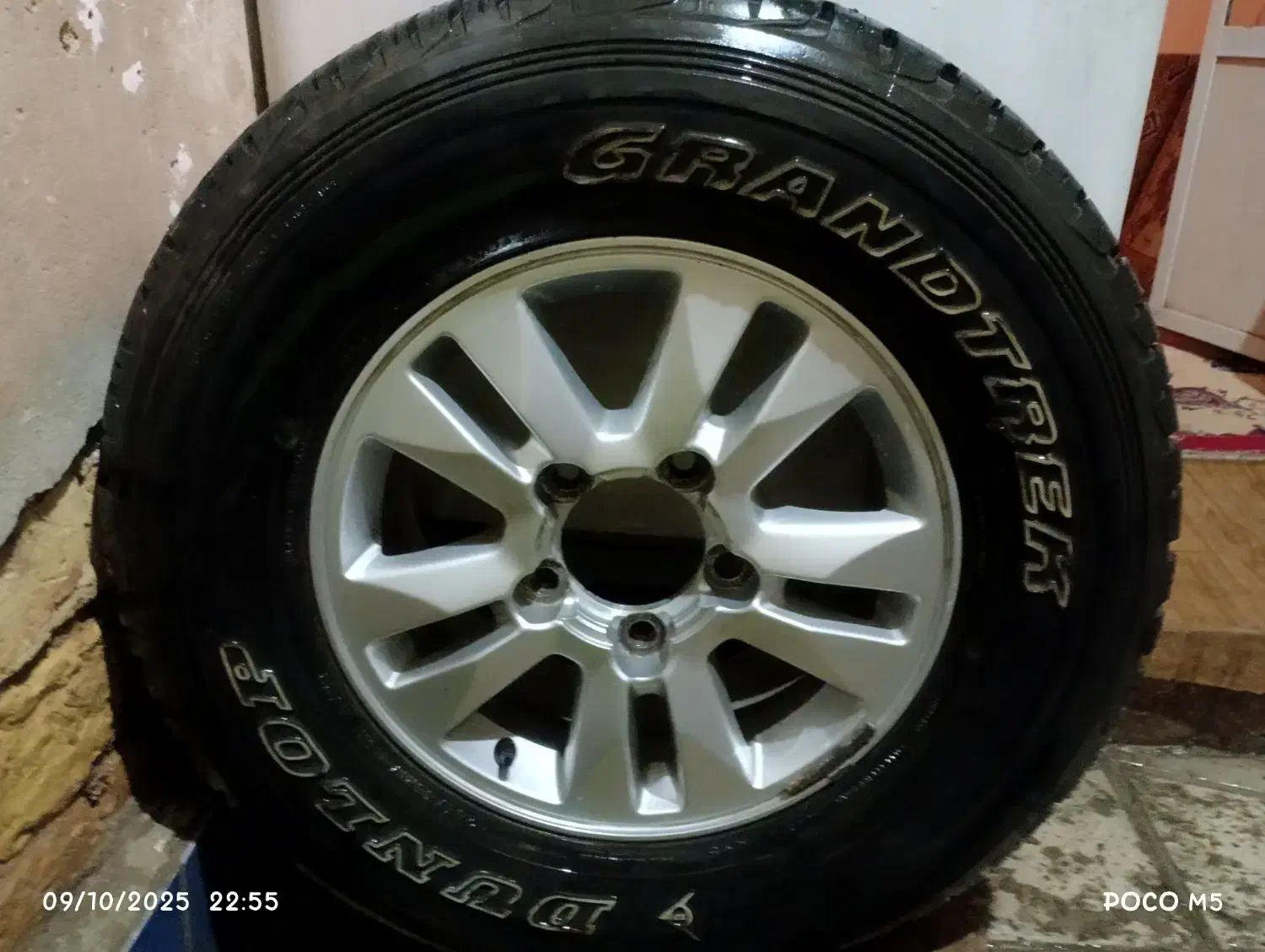 یک عدد لاستیک دانلوپ ژاپن تک حلقه بارینگ|قطعات یدکی و لوازم جانبی|محمدیه-قزوین, |دیوار