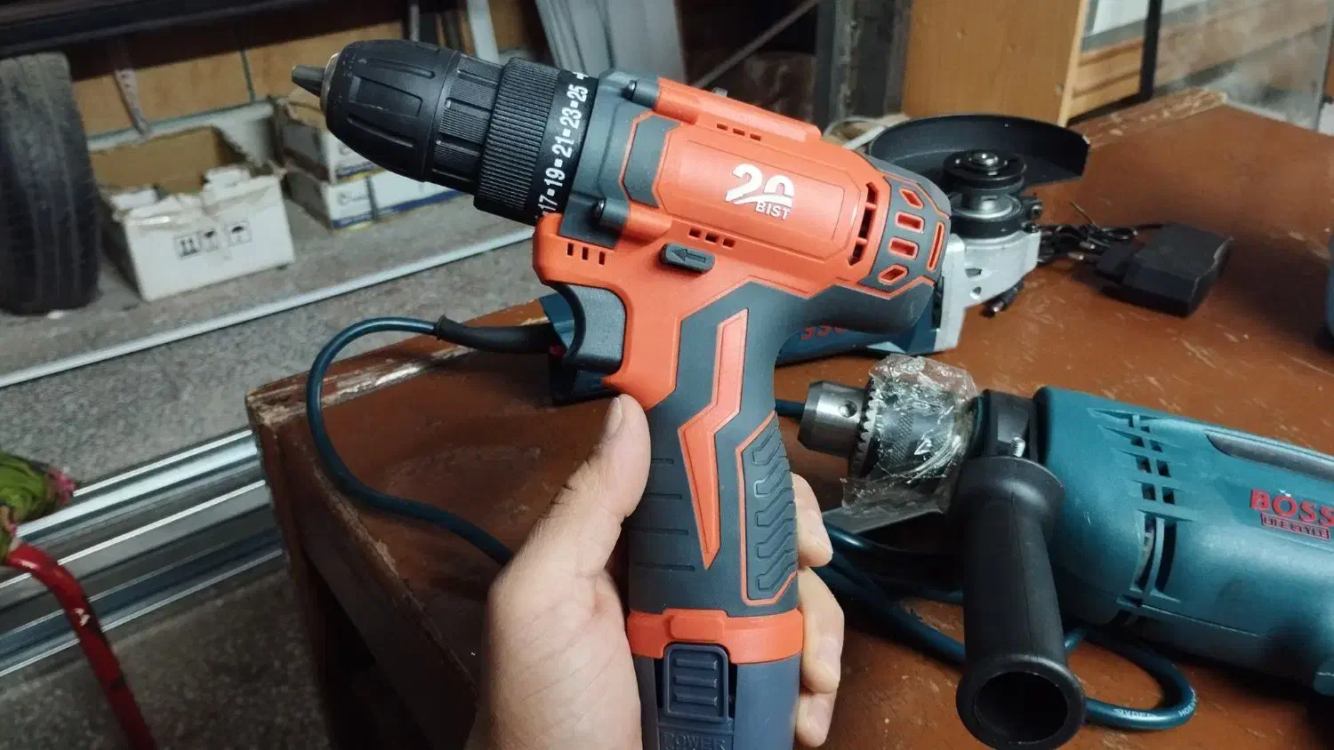 فروش یه عدد دریل شارژیی .یه عدد برقی.یه عدد سنگ فر|ابزارآلات|پارسآباد, |دیوار