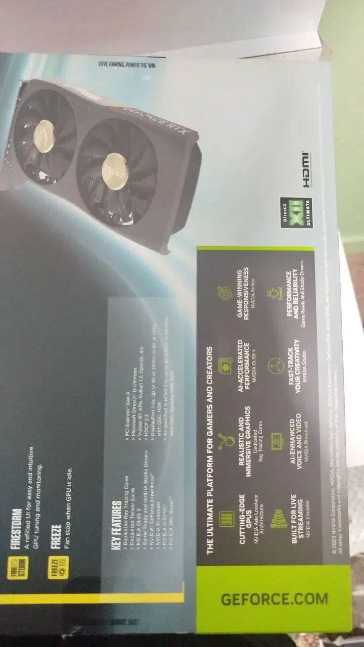 rtx 4060 8g zotacgaming|قطعات و لوازم جانبی رایانه|اهواز, کوروش|دیوار