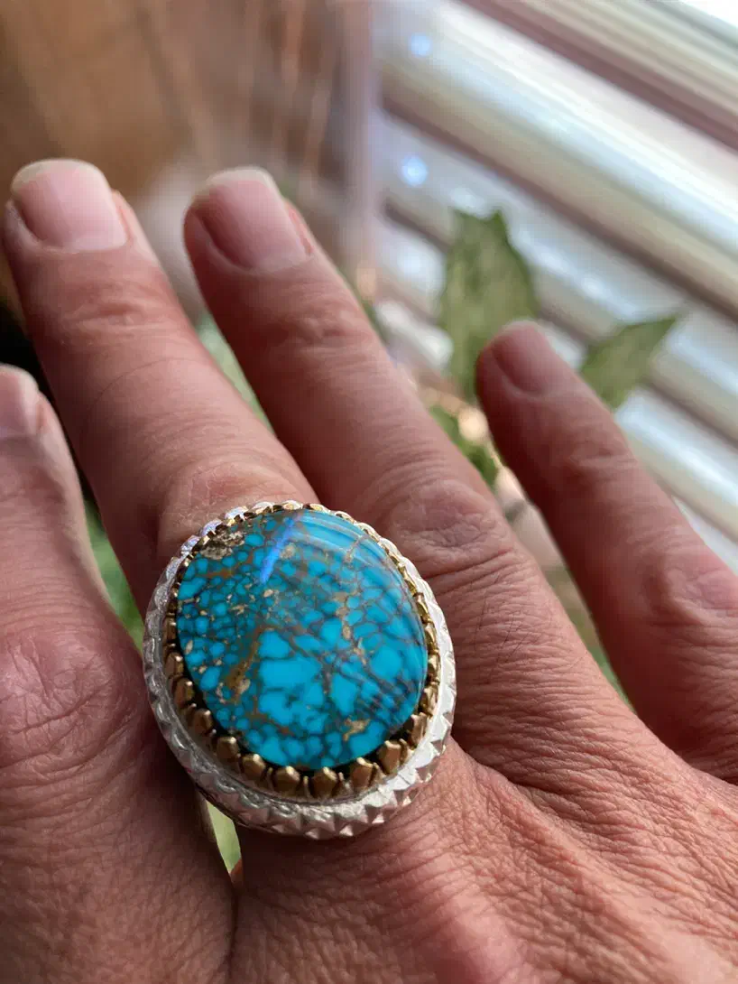 انگشتر نقره فیروزه نیشابور|جواهرات|تهران, سردارجنگل|دیوار