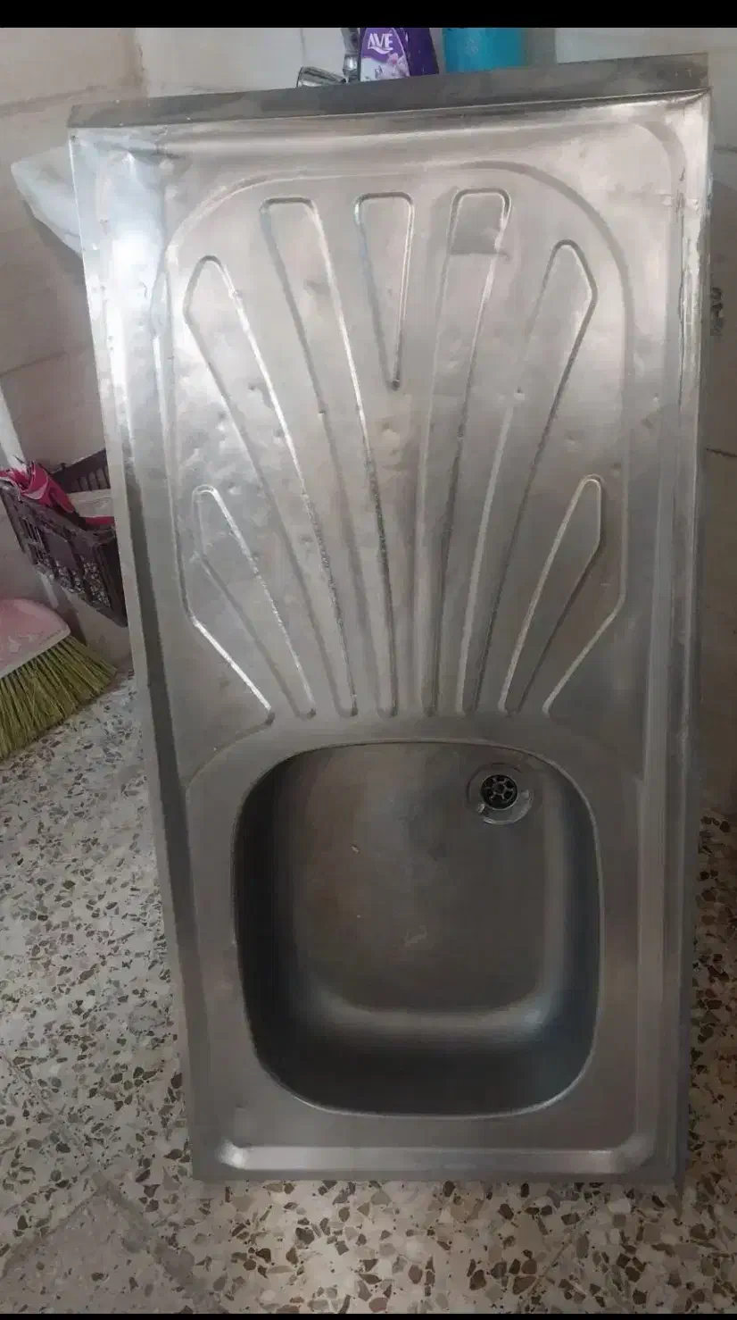 سینگ ظرفشویی  یک متری|آب‌چکان و نظم‌دهنده ظروف|سنندج, |دیوار