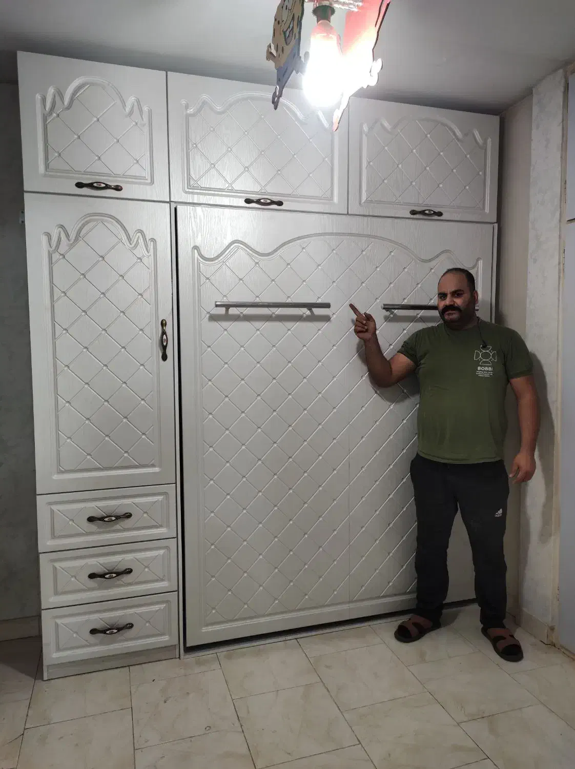 تخت کمجا کمددیواری تختخواب کم‌جا مدل اسایش M10|تخت و سرویس خواب|تهران, یافت آباد جنوبی|دیوار