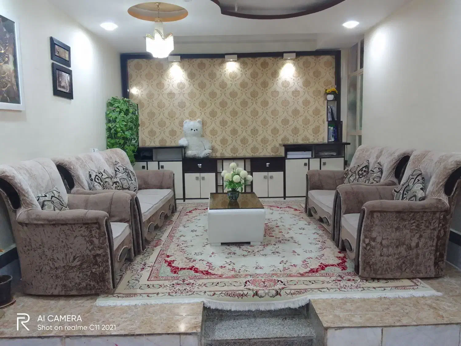 مبل راحتی  هفت نفره تمیز و محکم|مبلمان خانگی و میز عسلی|ایذه, |دیوار