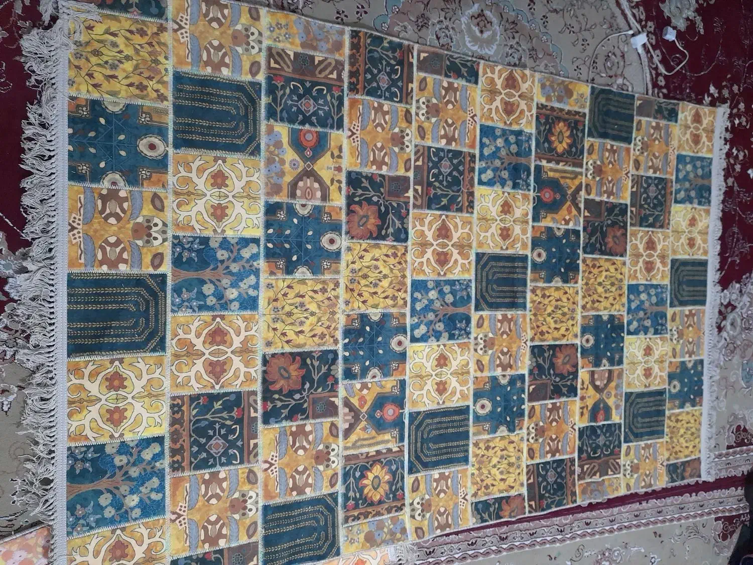 فرش ۴متری|فرش|باغستان, |دیوار