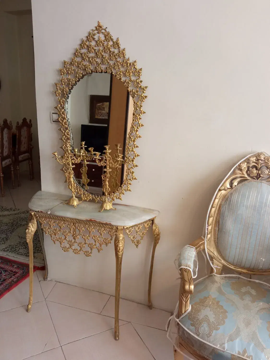 اینه شمعدان|بوفه، ویترین، کنسول|اراک, |دیوار