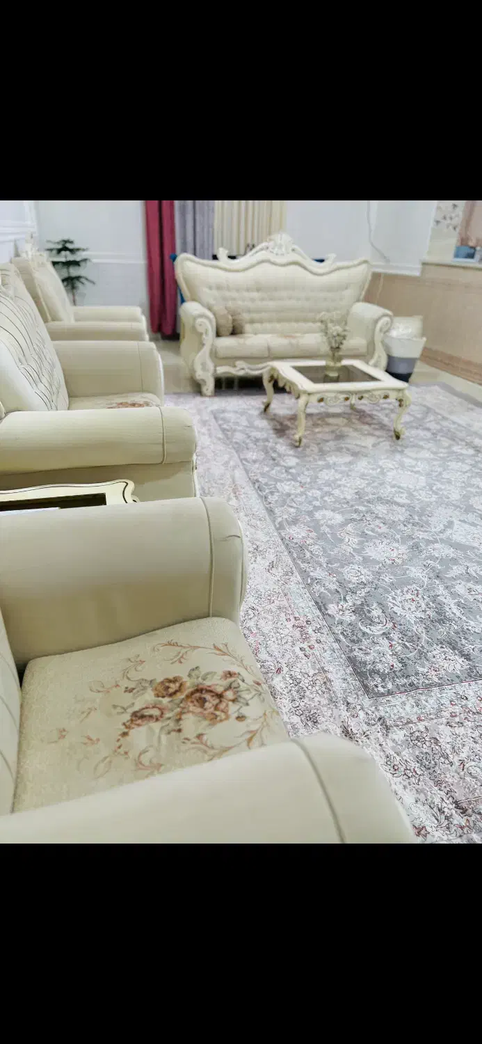 مبلمان شکاری با چوب راش و پارچه ترک|مبلمان خانگی و میز عسلی|چابهار, |دیوار