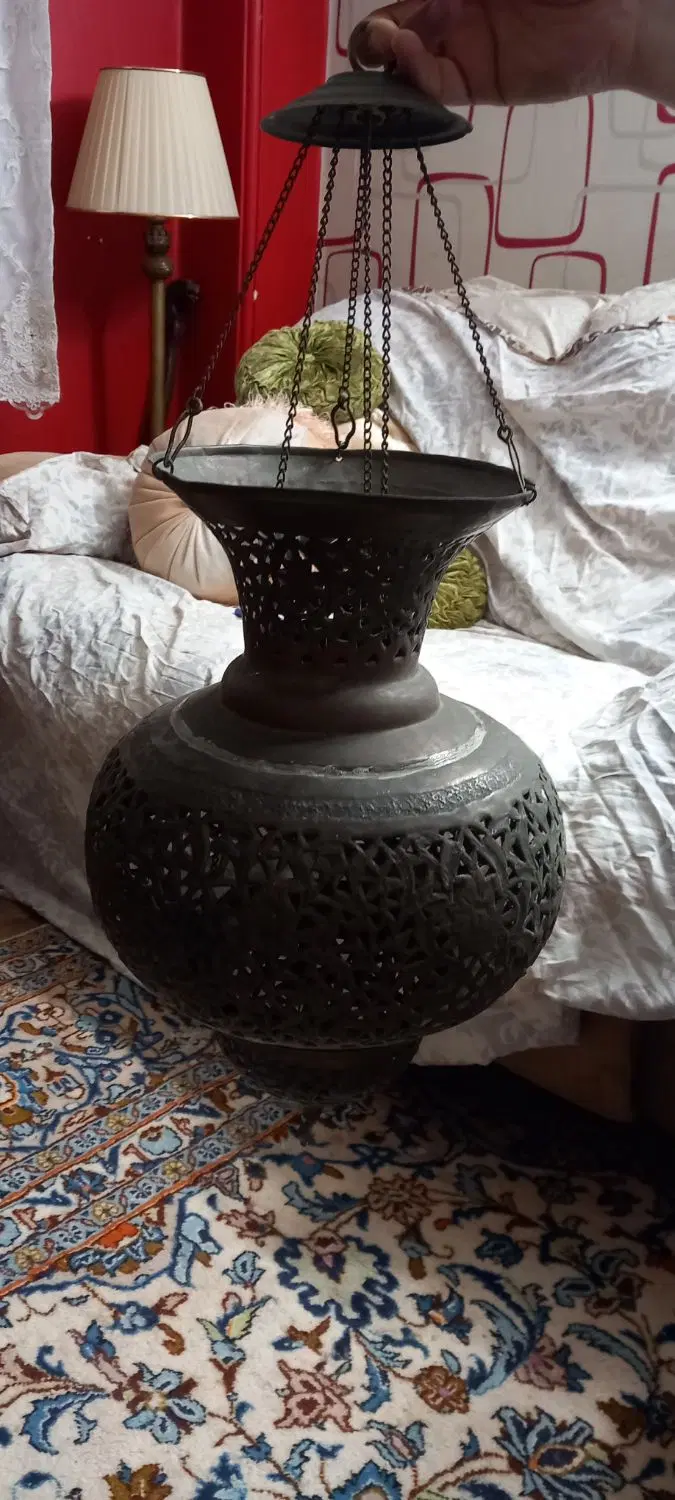 لوستر قدیمی برنجی ۹۰ ساله|لوستر و چراغ آویز|تهران, بهار|دیوار