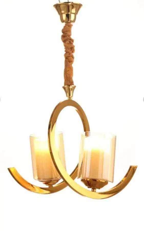 لوستری دو شعله رنگ ثابت|لوستر و چراغ آویز|کرمانشاه, |دیوار