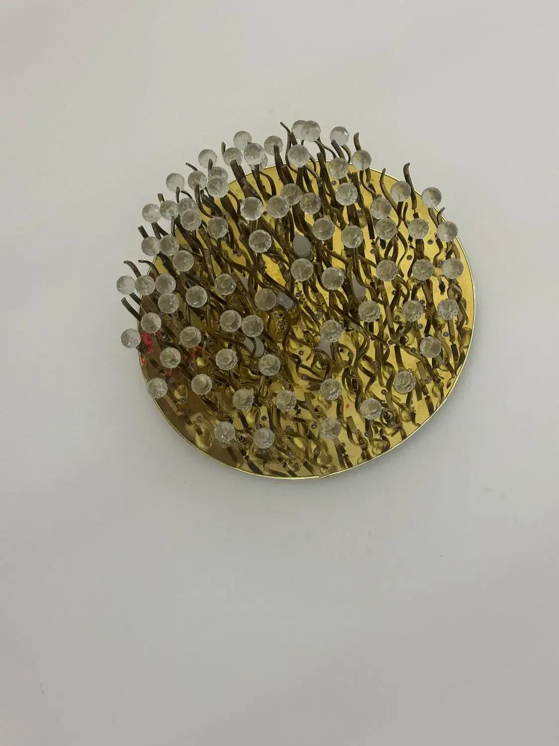 لوستر با گوی های کریستالی بسیار مدرن و زیبا|لوستر و چراغ آویز|شیراز, غدیر جنوبی|دیوار