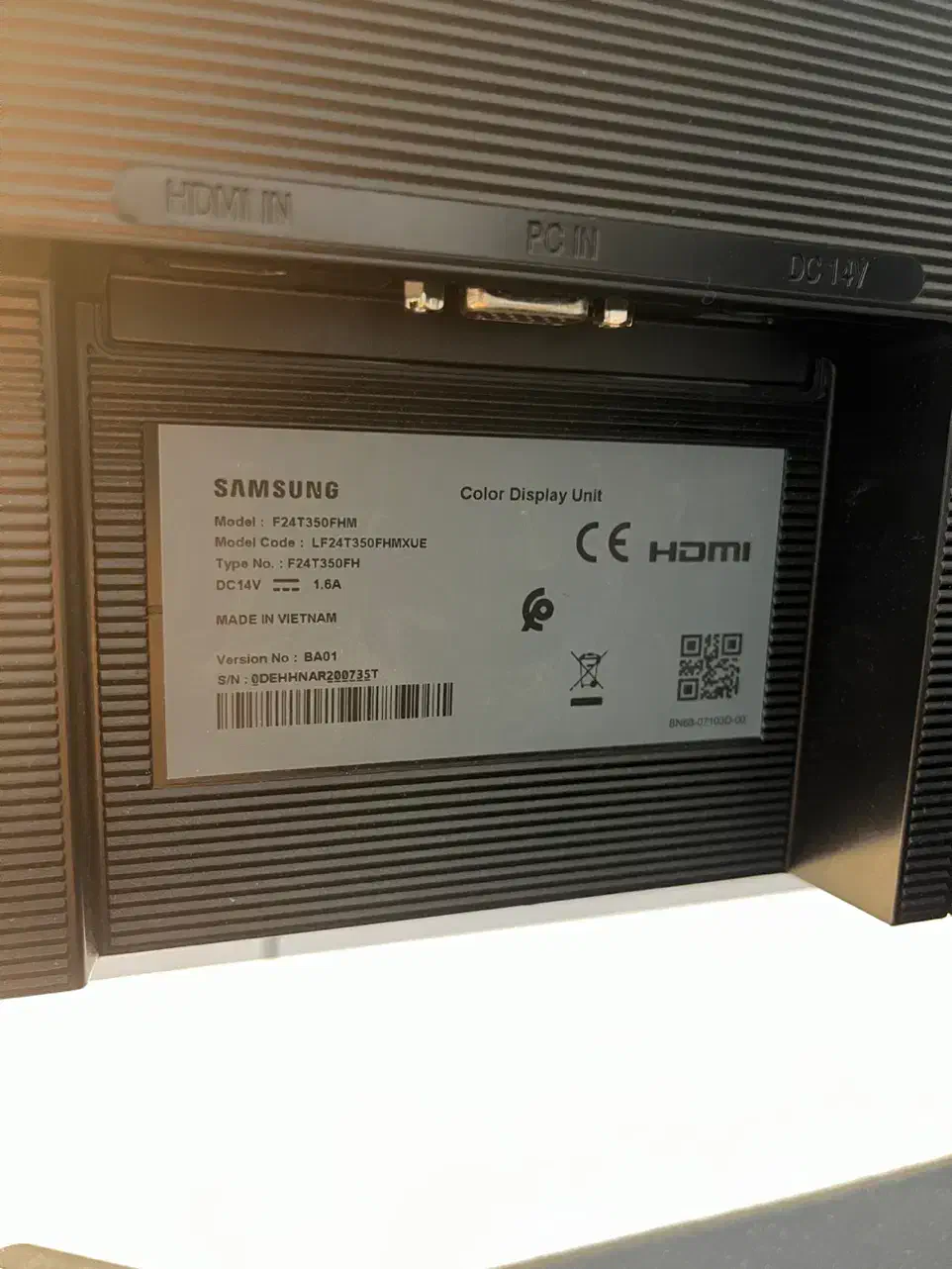 مانیتور 24 اینچ سامسونگ ویتنام Full HD پنل IPS|قطعات و لوازم جانبی رایانه|مشهد, الهیه|دیوار