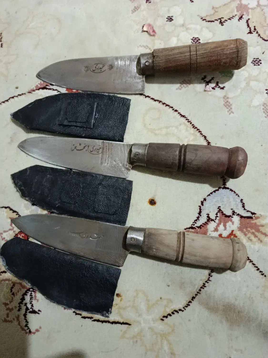 چاقو حیدری قدیمی زنجان کوره ای وقدیمی|کلکسیون اشیاء عتیقه|کوهدشت, |دیوار