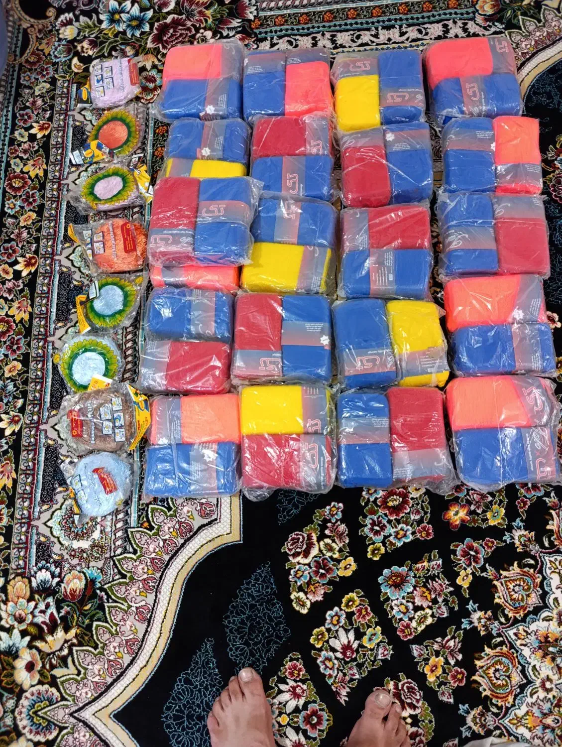 بیست یک جفت سفره پاکن دوازده تا اسکاج|سفره، حوله، دستمال آشپزخانه|نورآباد, |دیوار