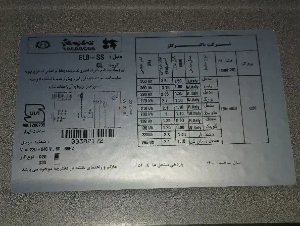 اجاق گاز تمام استیل فردار تاکنو|اجاق گاز و لوازم برقی پخت‌وپز|سبزوار, امیر کبیر|دیوار