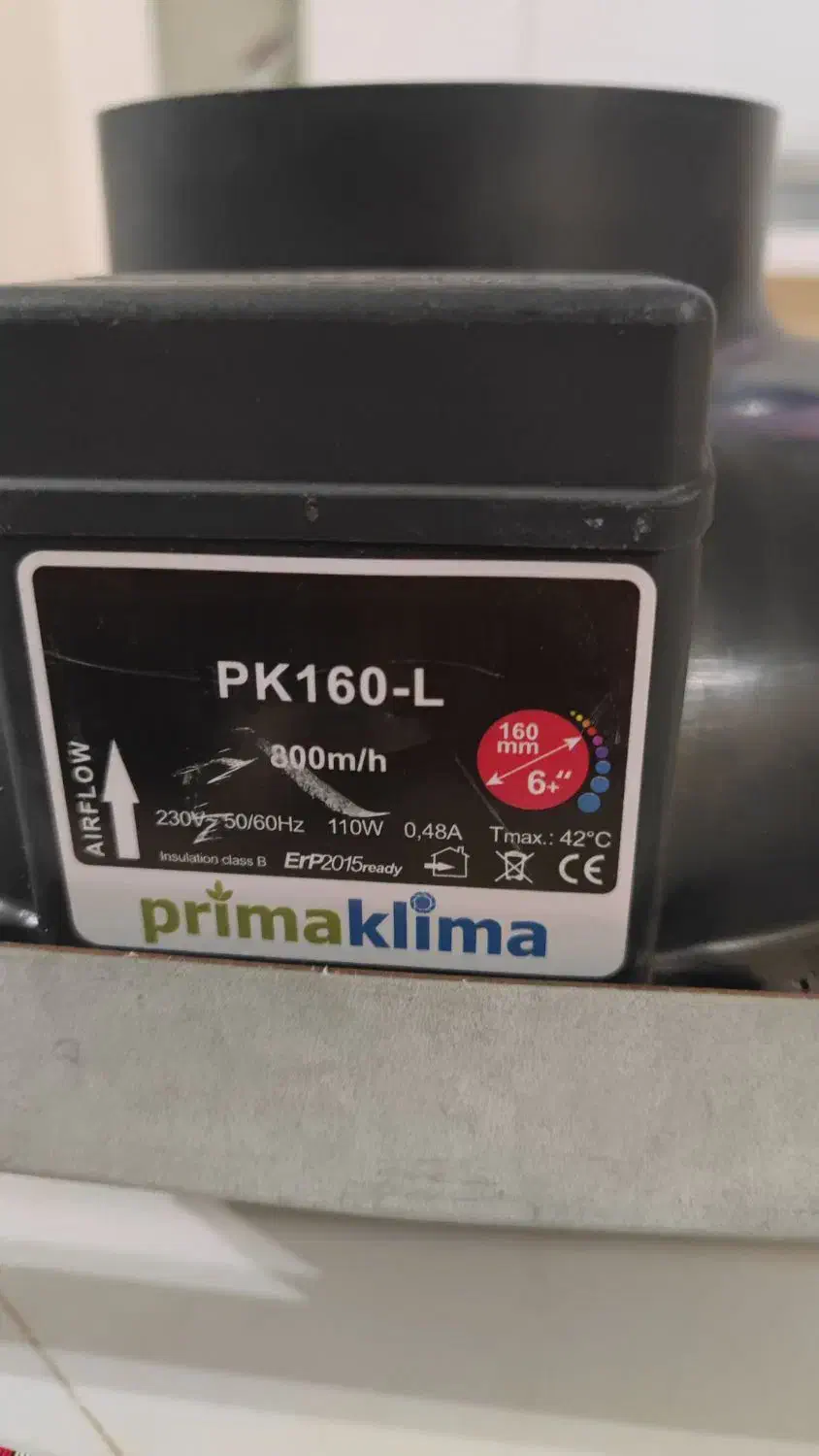 فن حلزونی پرقدرت ساخت آلمان کم صدا و محکم|پنکه و تصفیه‌کنندهٔ هوا|قزوین, |دیوار