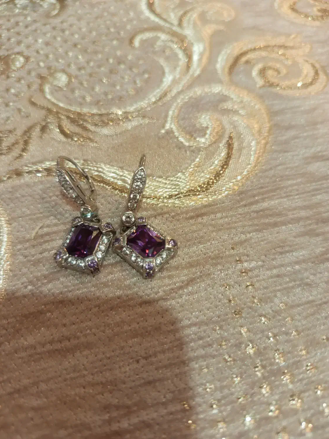 گوشواره نقره نگین دار|بدلیجات|تهران, چهارصد دستگاه|دیوار