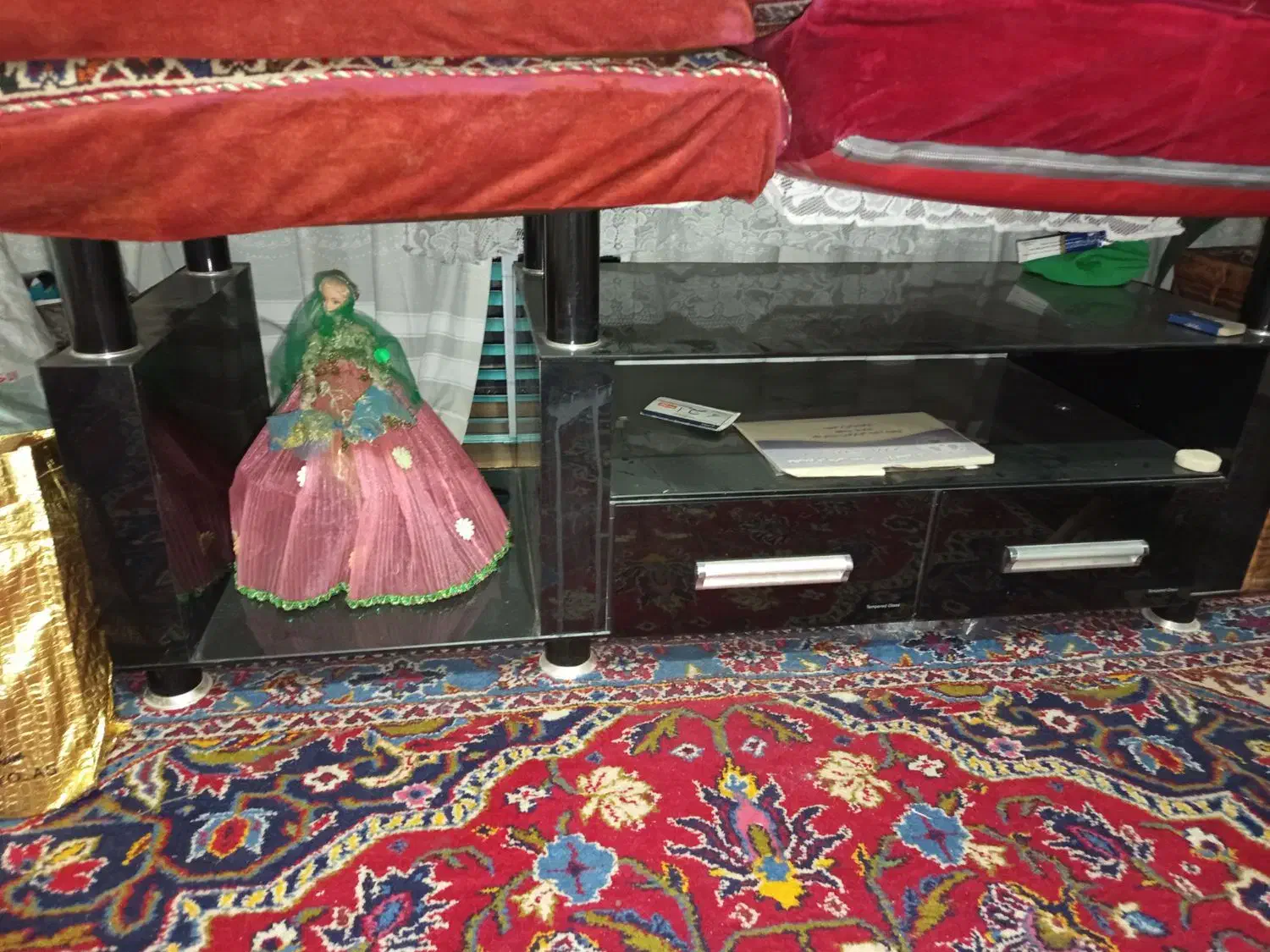 سلام فروش تعداد 12 عدد پشتی دست بافت و لوازم دیگر|پشتی|شیراز, لاله|دیوار