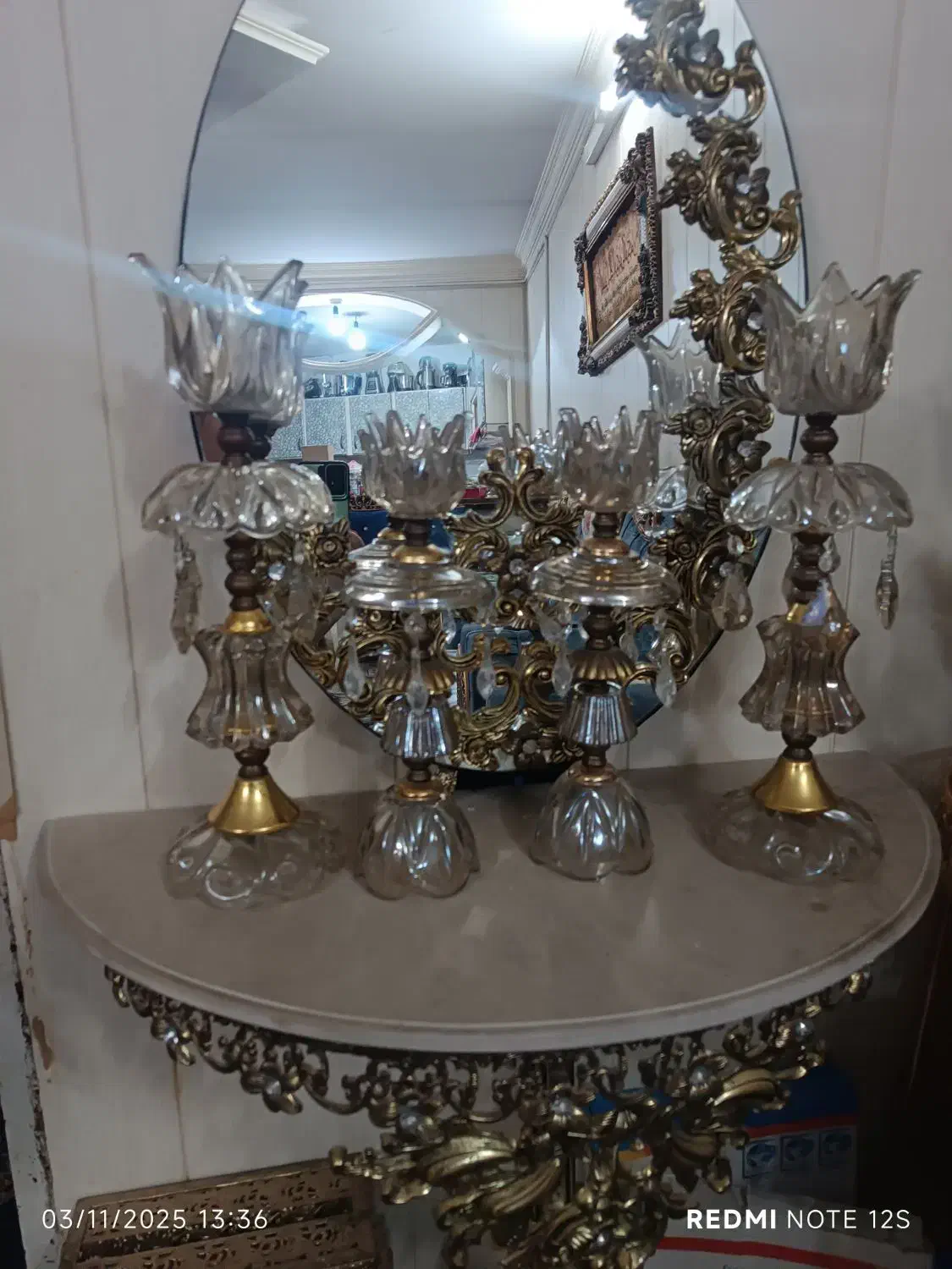 اینه وشمعدان|بوفه، ویترین، کنسول|مشهد, شهید قربانی|دیوار