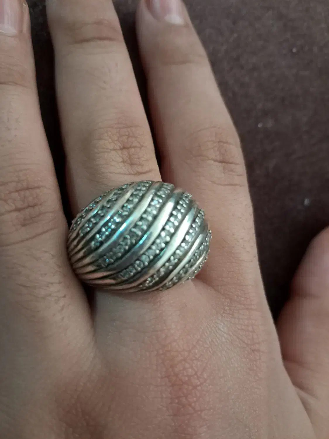 انگشتر نقره اصل ۹۲۵|جواهرات|قم, شاه سید علی|دیوار