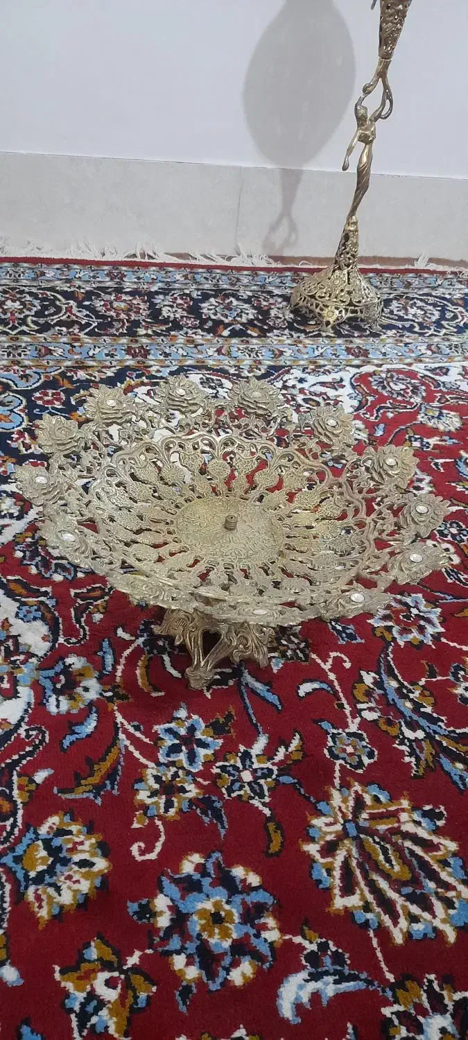 گلدان ومیوه خوری برنز|صنایع دستی و سایر لوازم تزئینی|میانه, |دیوار