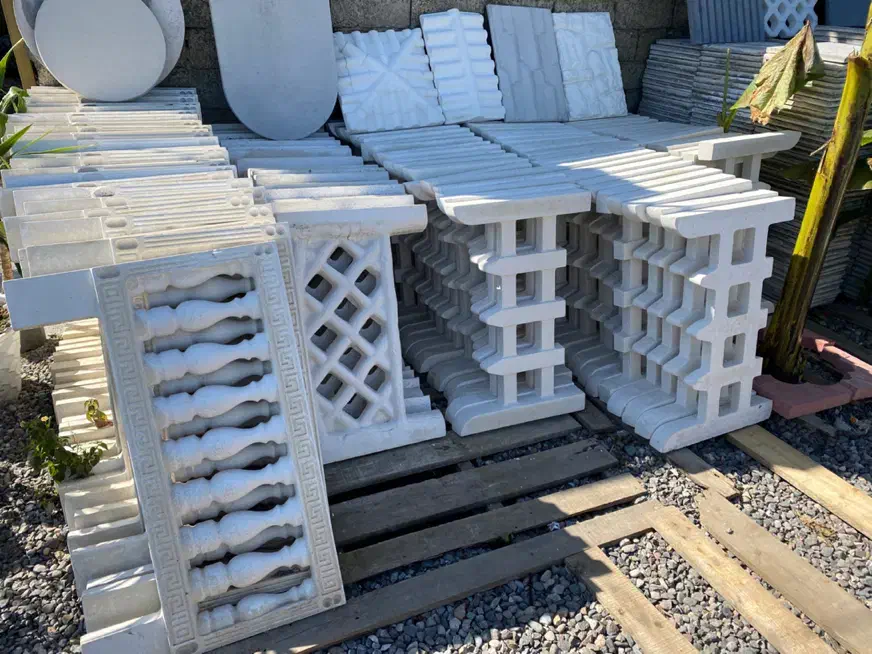 نرده جدول باغچه چمن محوطه سازی موزاییک واش بتن|مصالح و تجهیزات ساختمان|گوراب زرمیخ, |دیوار