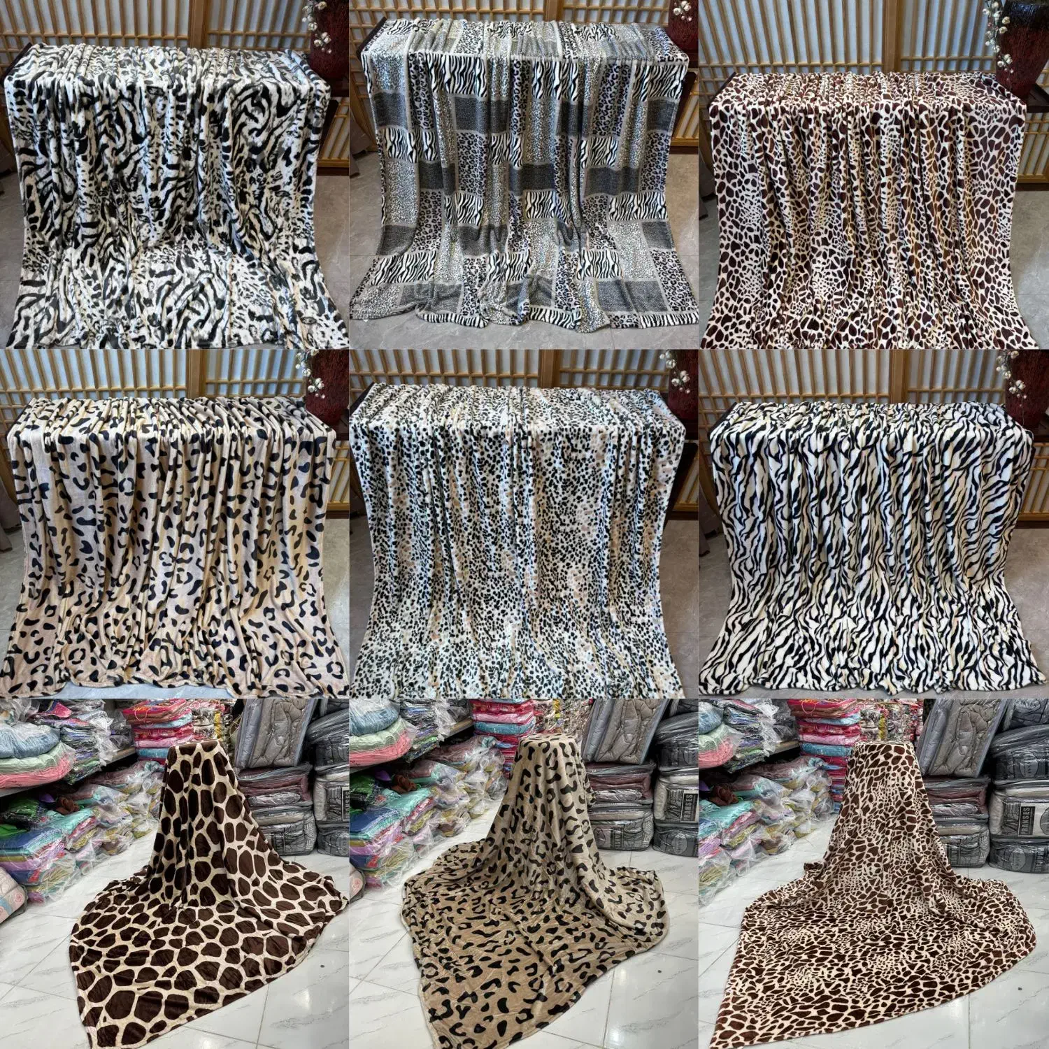 فروش پتو مسافرتی طرح پوستی.|رختخواب، بالش، پتو|لامرد, |دیوار