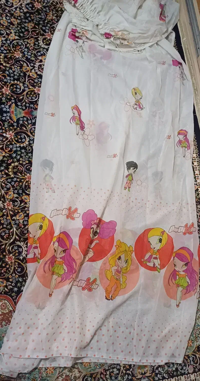 پرده ی اتاق دخترانه|پرده، رانر، رومیزی|میانه, |دیوار