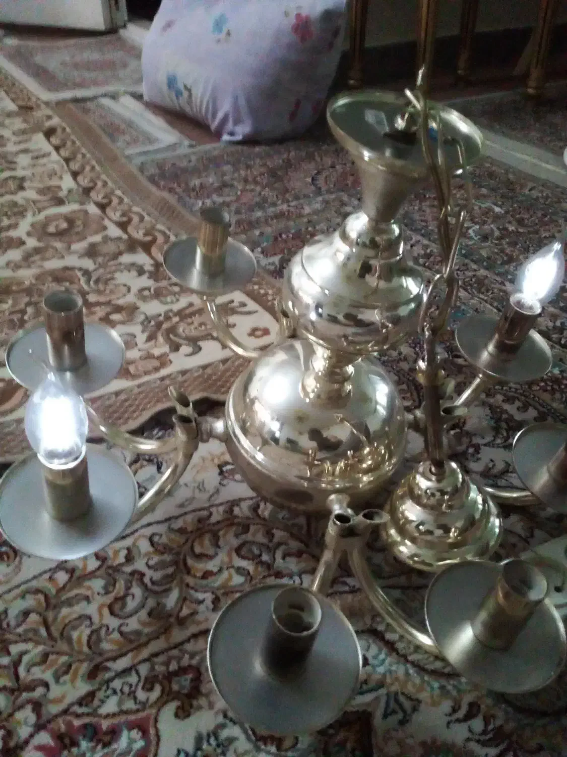 لوستر ۸ شعله جهت پذیرایی در حد نو|لوستر و چراغ آویز|تهران, بهداشت|دیوار