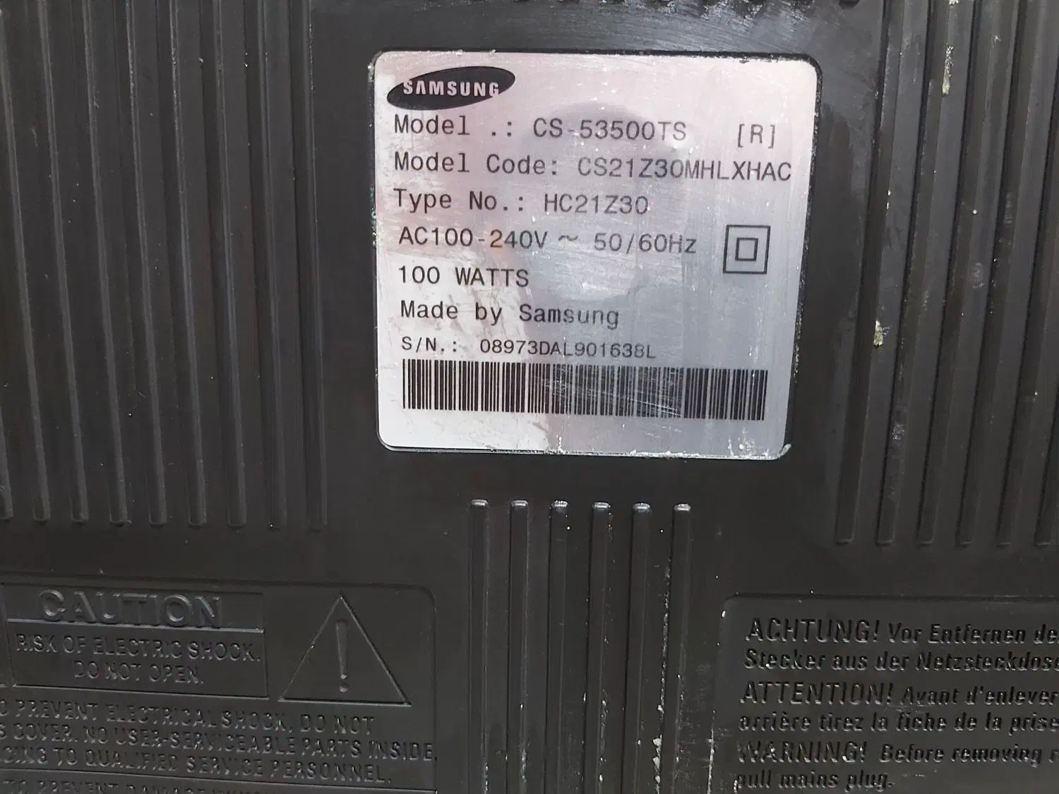 تلویزیون سامسونگ اصل  ۲۱  اینچ سالم|تلویزیون و پروژکتور|گنبد کاووس, |دیوار