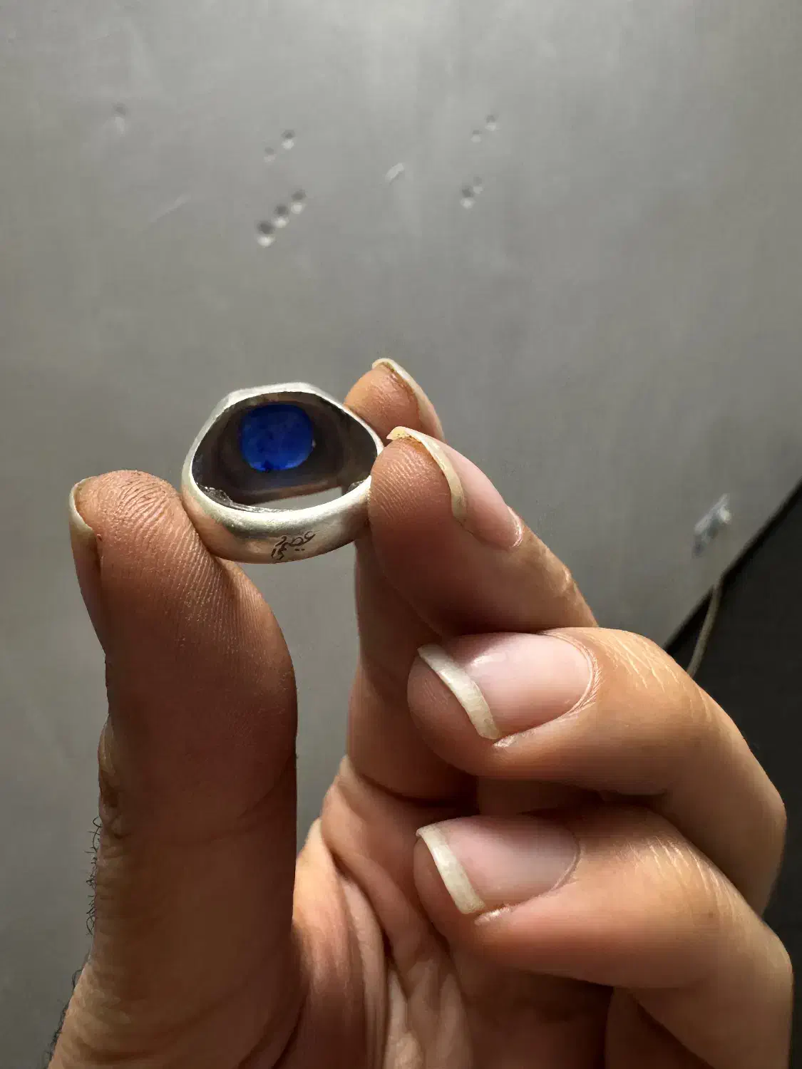 انگشتر یاقوت کبود افریقایی درجه یک دستساز|جواهرات|زاهدان, |دیوار