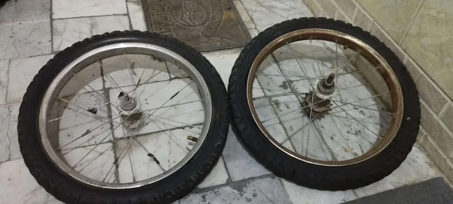 یک جفت لاستیک دوچرخه 16|دوچرخه، اسکیت، اسکوتر|بیرجند, |دیوار