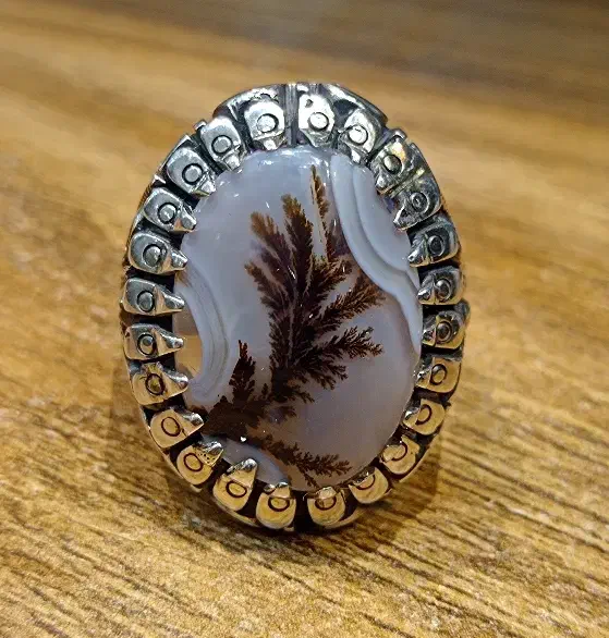 انگشتر عقیق شجر تک درخت قائن. کاب زنجان 1|بدلیجات|تهران, بازار|دیوار