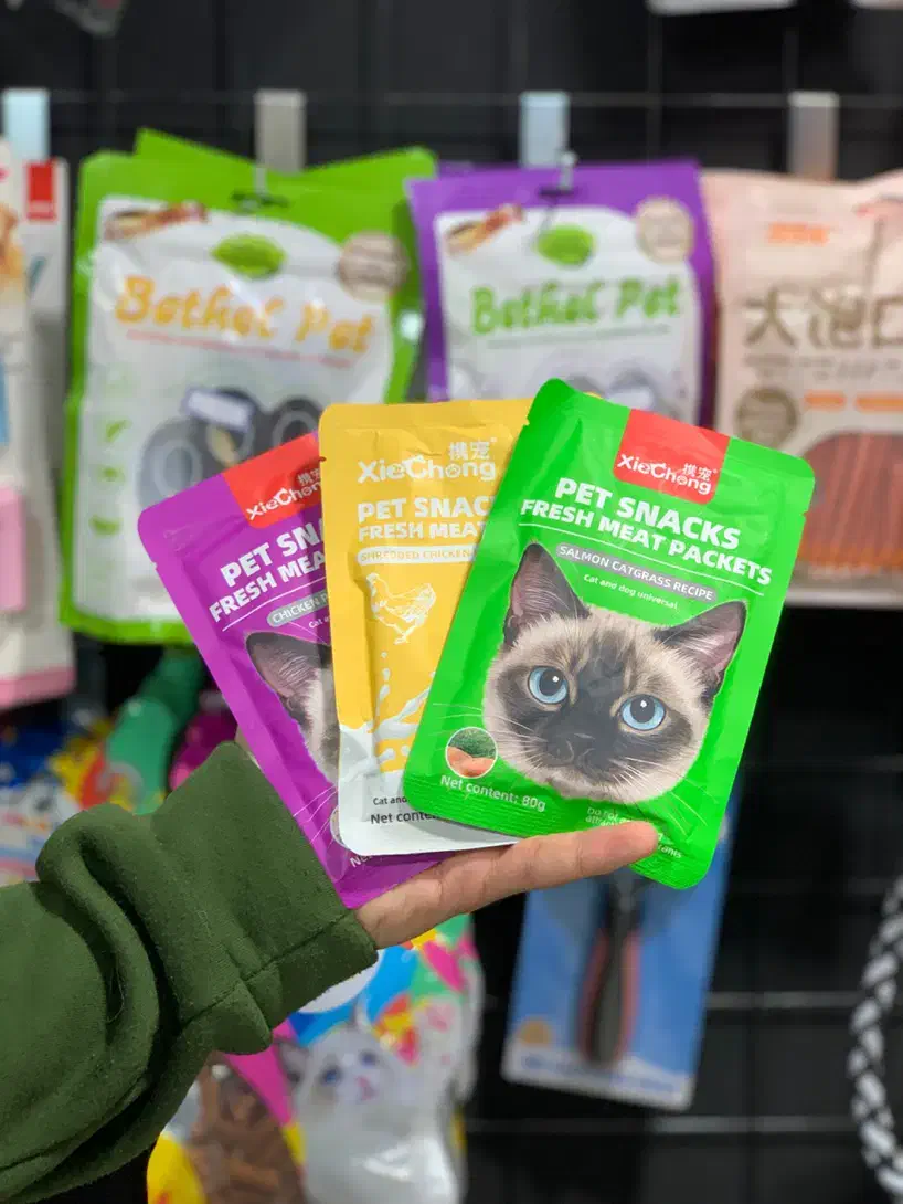 پوچ های گربه خارجی در ۳ طعم|لوازم جانبی حیوانات|بانه, |دیوار