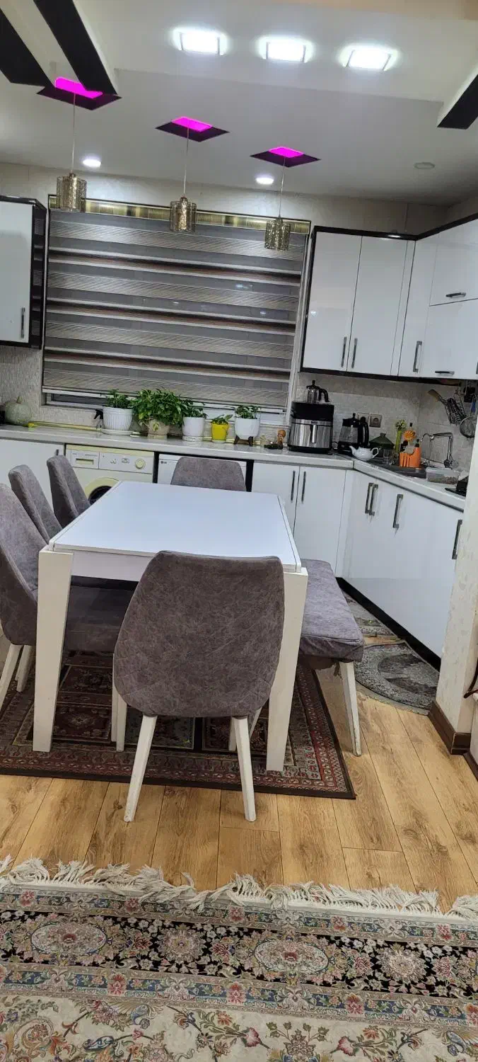 میز نهار خوری هشت نفره به‌همراه  مبل ال(اشانتیون)|مبلمان خانگی و میز عسلی|رشت, دیانتی|دیوار