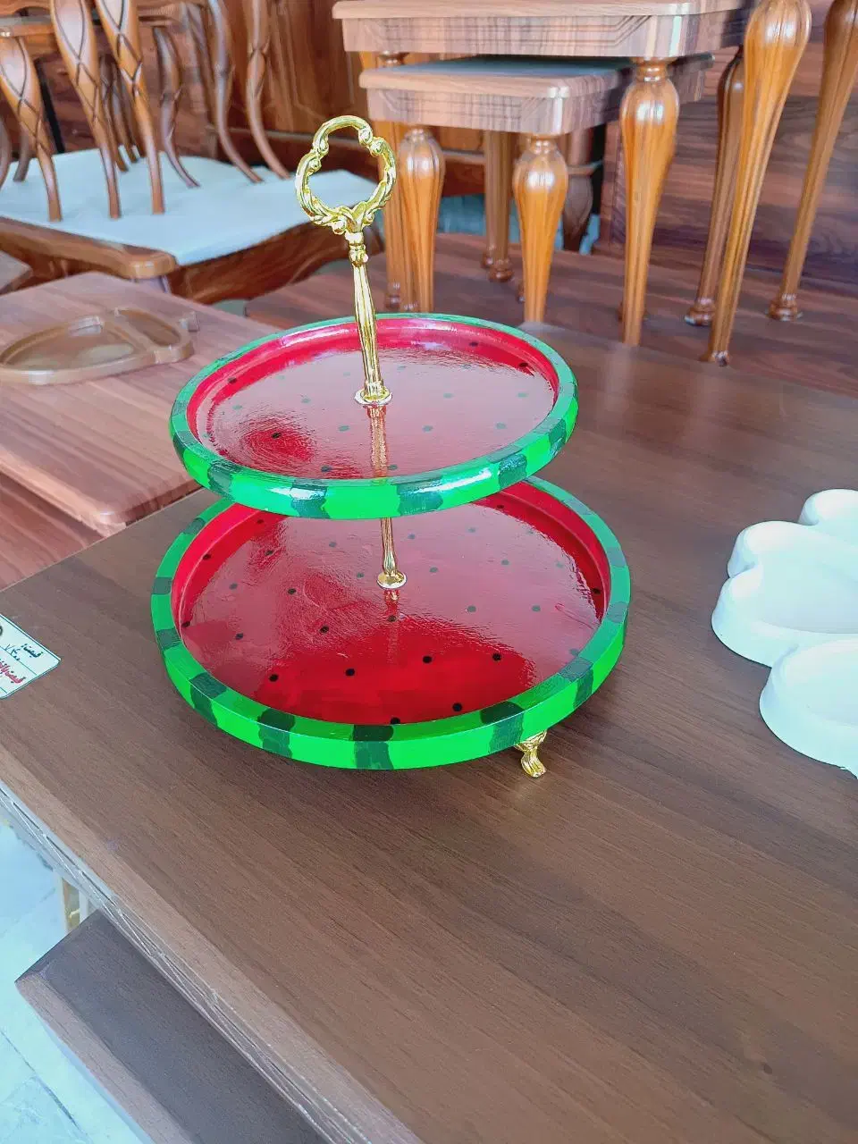 گیفت دکوری و ظروف یلدایی سنگ مصنوعی خاص و شیک|صنایع دستی و سایر لوازم تزئینی|یزد, |دیوار