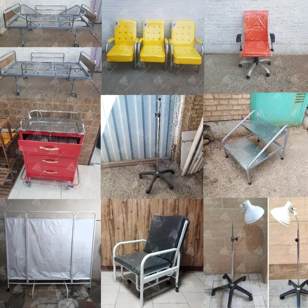 تخت زیبایی، ترالی، تابوره و تجهیزات کلینیک|پزشکی|جوادآباد, |دیوار