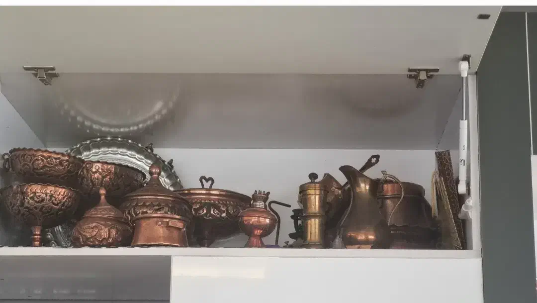 ظرف مس|کلکسیون اشیاء عتیقه|بیرجند, |دیوار