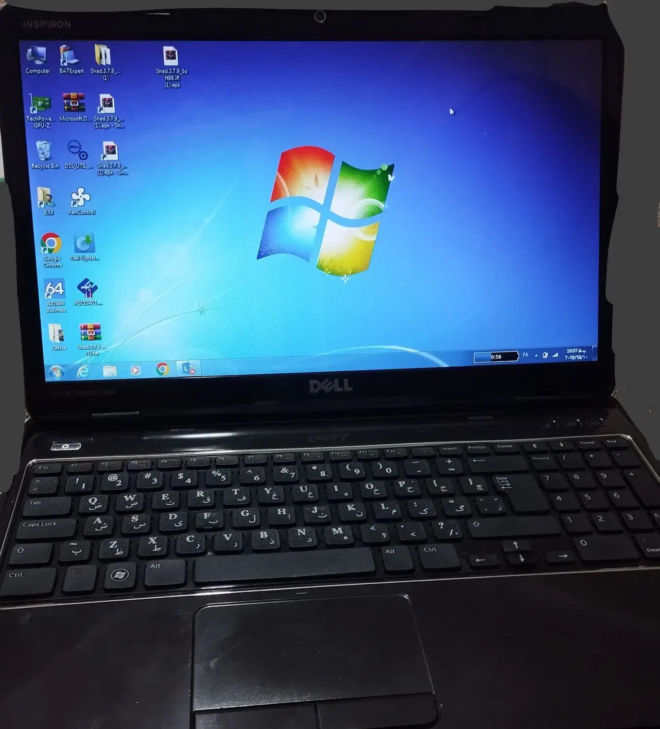 لبتاپ دل N5110 ویندوز 7|رایانه همراه|ملارد, |دیوار