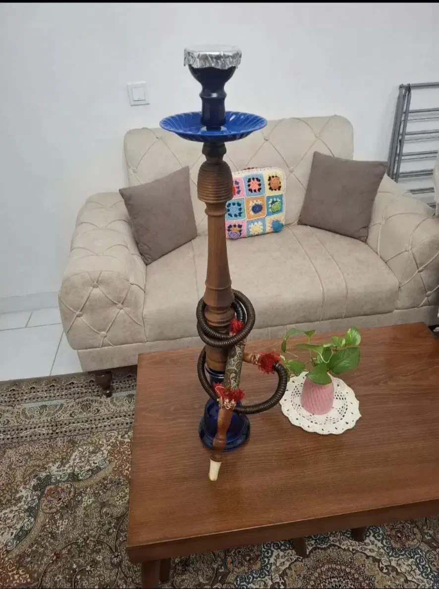 قلیون تنه چوب سالم وتر تمیز|کلکسیون و سرگرمی|اسلام‌شهر, شهرک قائمیه|دیوار