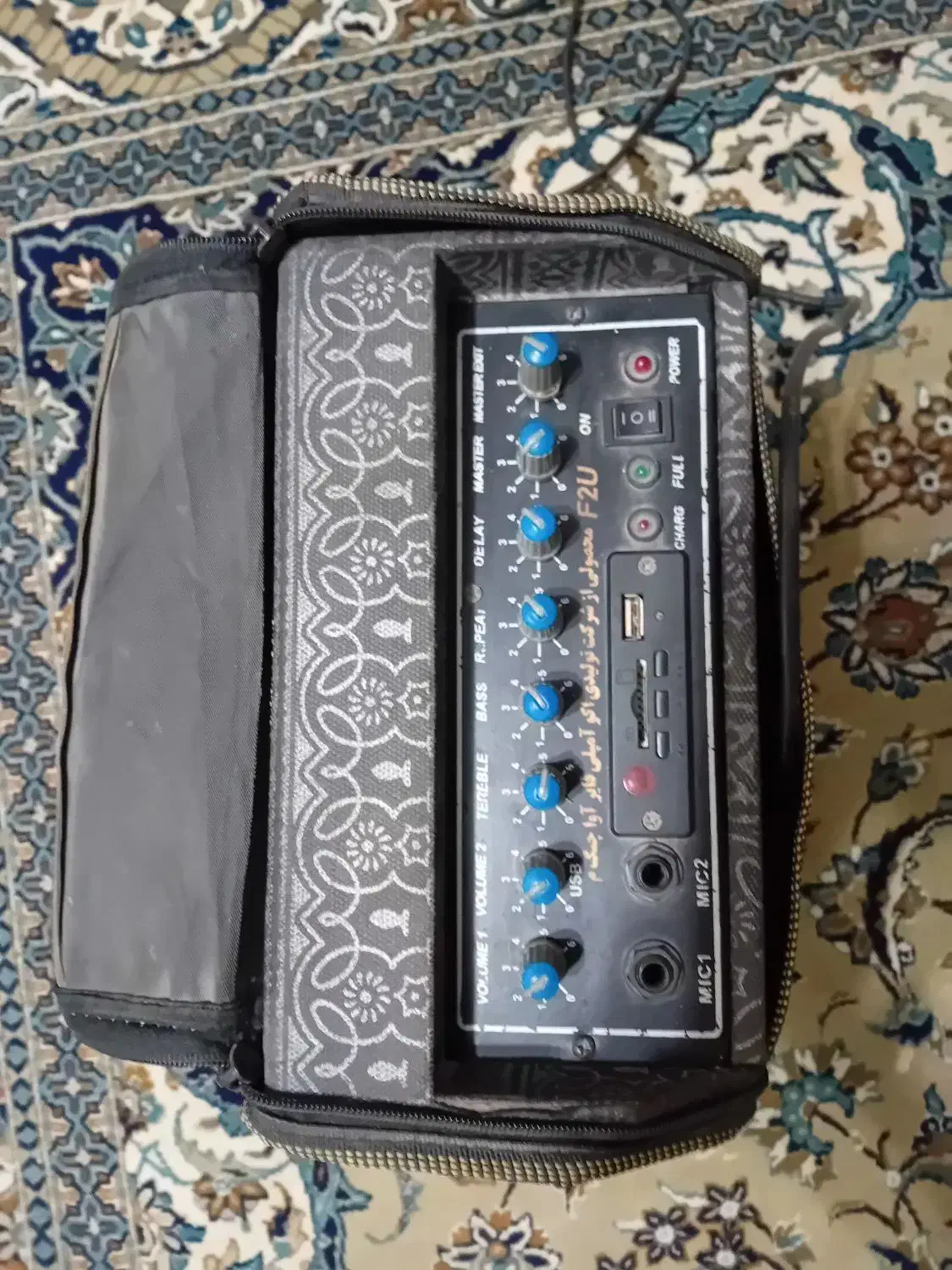 اکو آمپلی فایر نوا ساز و میکروفن|سیستم صوتی خانگی|نجف‌آباد, صالح آباد|دیوار