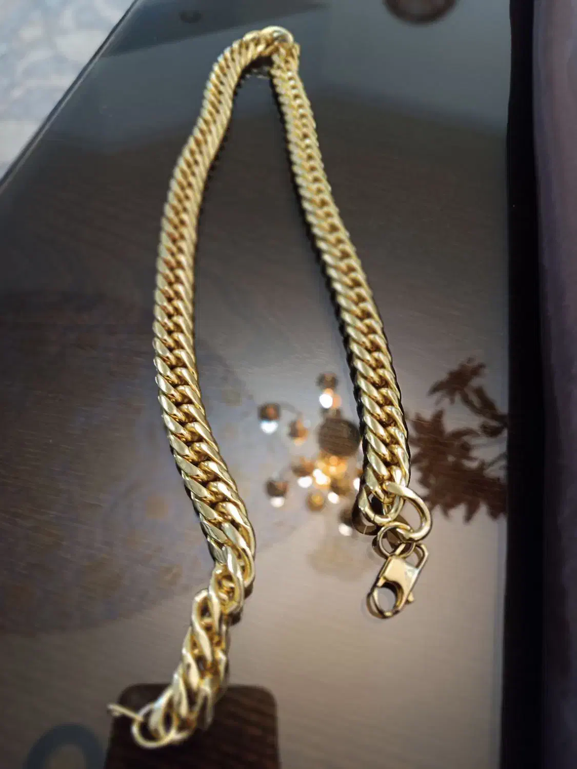 گردنبنداستیل باروکش طلا|جواهرات|خمینیشهر, |دیوار