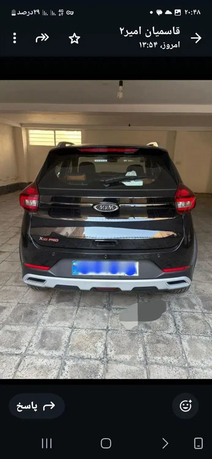 ام وی ام x22 مشکی کم کارکرد|خودرو سواری و وانت|کرج, شهرک فهمیده|دیوار