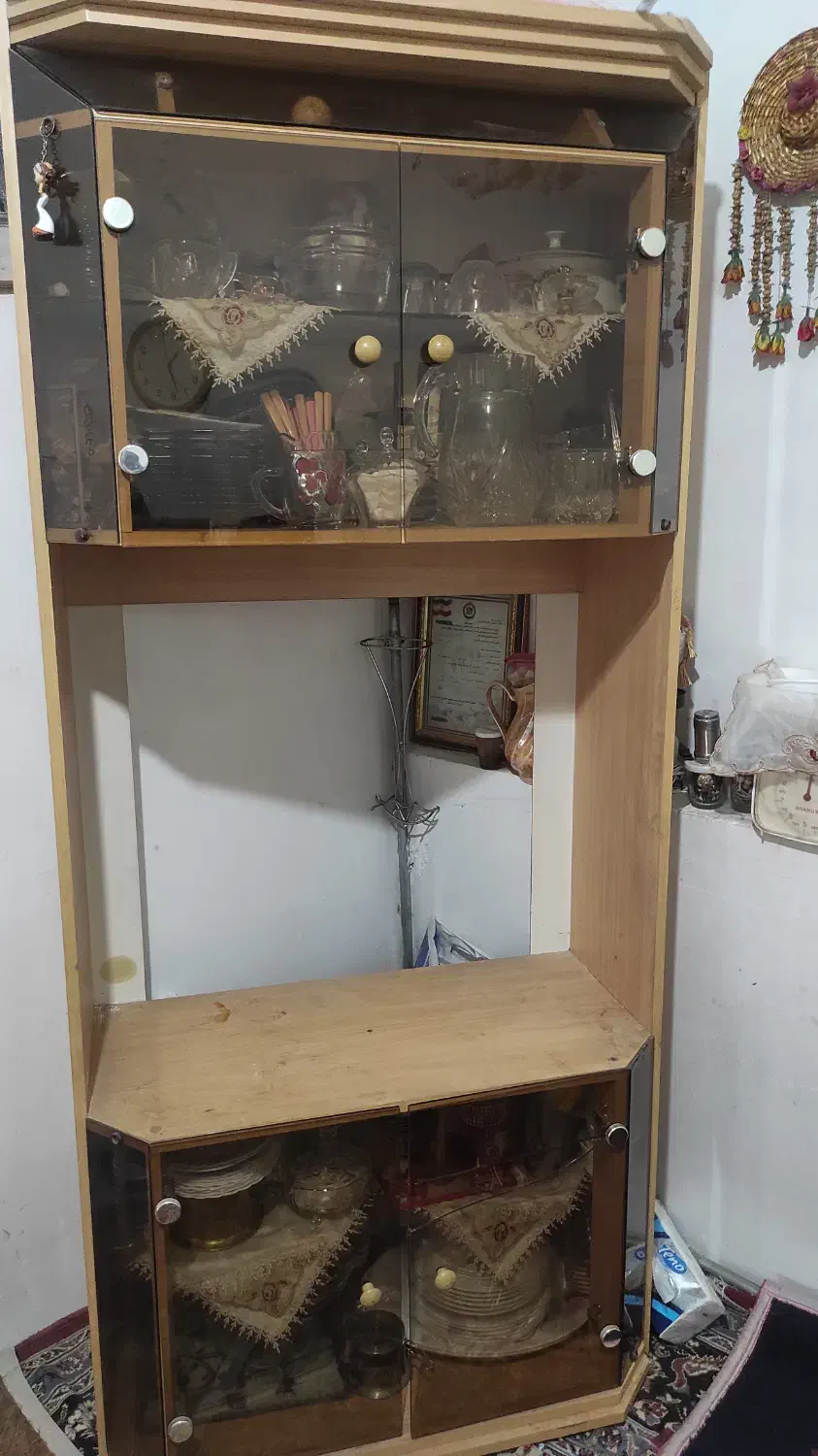 بوفه قدیمی ام دی اف|بوفه، ویترین، کنسول|میاندوآب, |دیوار