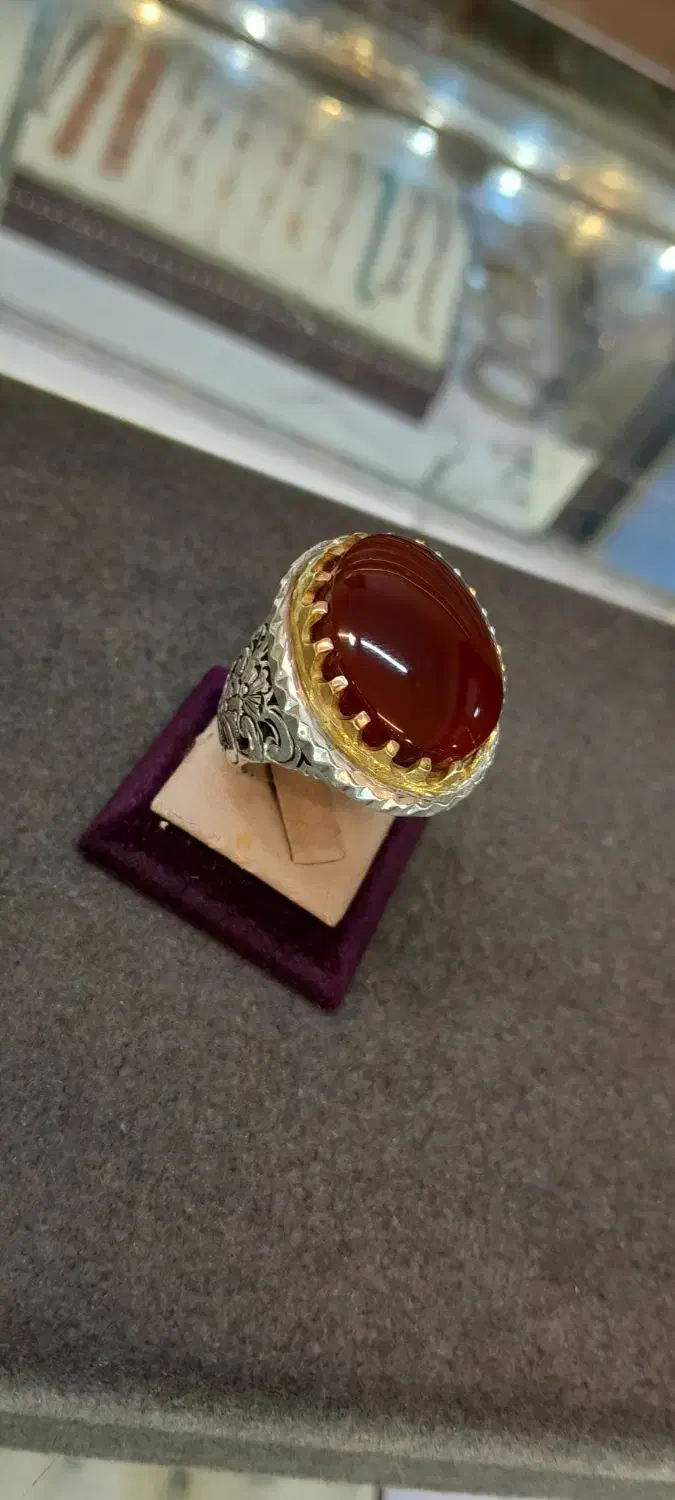 انگشتر یمنی درشت رکاب دستساز و زیبا|جواهرات|مشهد, بالا خیابان|دیوار