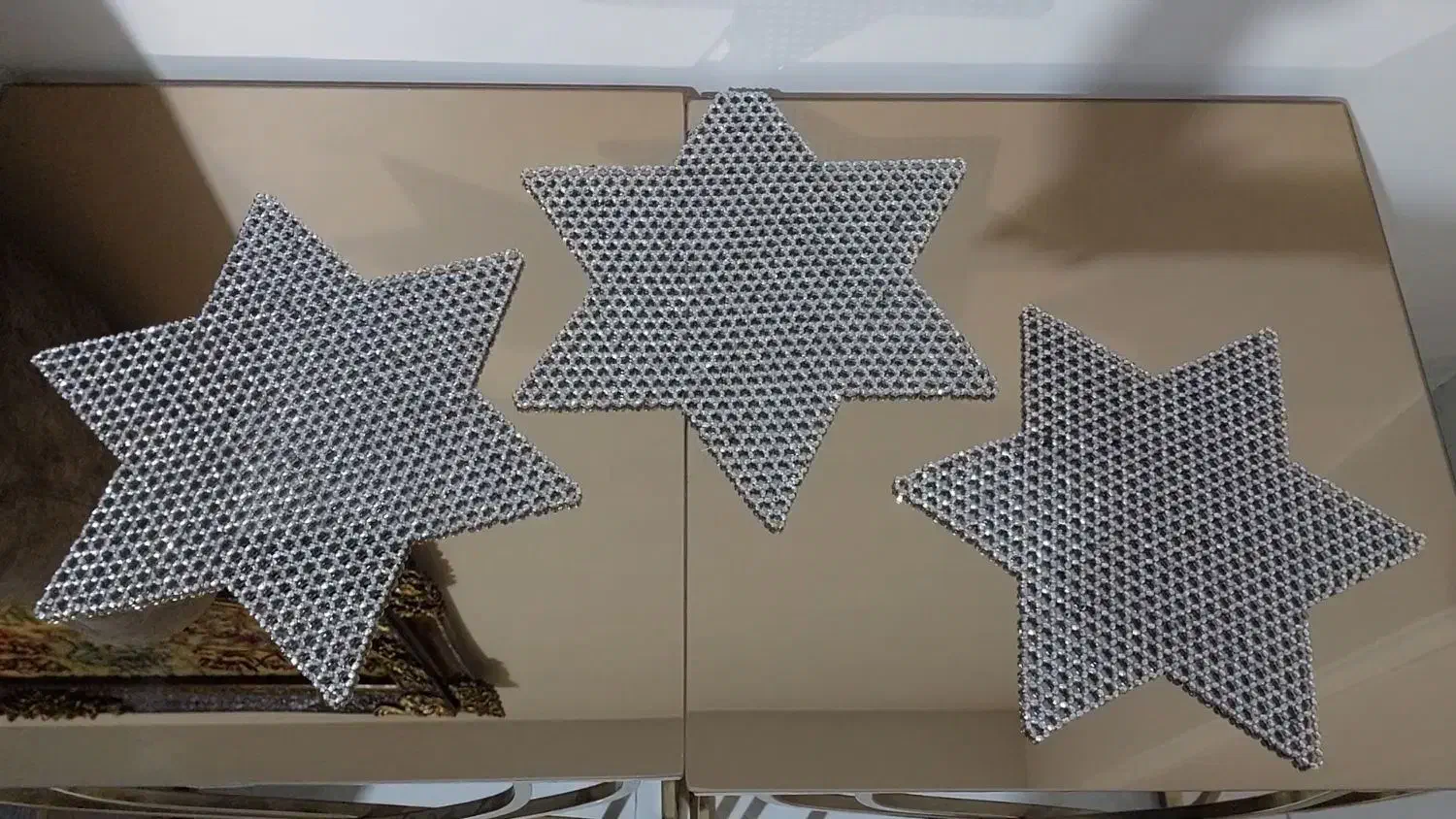 رومیزی مدل ستاره جاسوییچی مدل قلب|پرده، رانر، رومیزی|تهران, آذری|دیوار