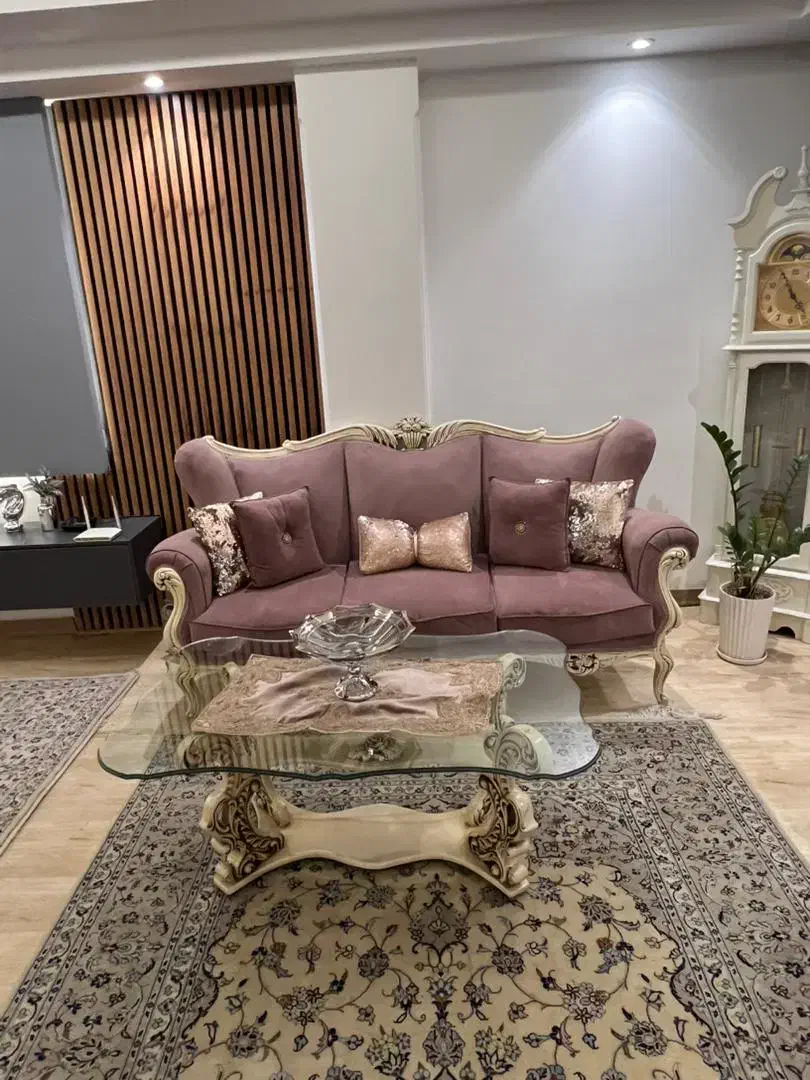 ست کامل مبل استیل ۷نفره + ناهارخوری ۸ نفره|مبلمان خانگی و میز عسلی|تهران, سازمان برنامه شمالی|دیوار