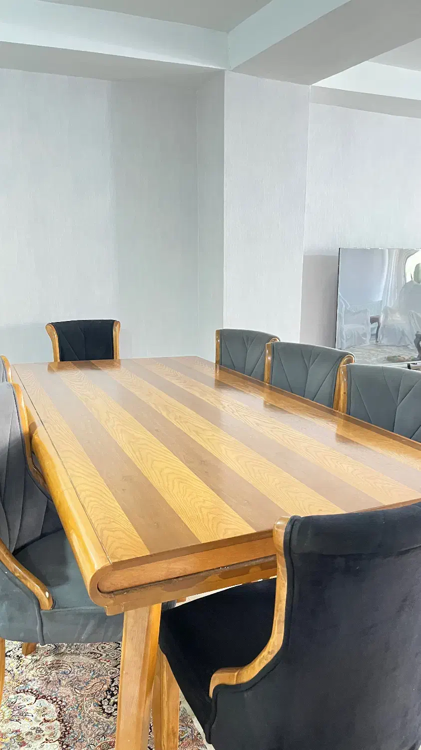 نهارخوری ۸نفره|میز و صندلی غذاخوری|صفادشت, |دیوار