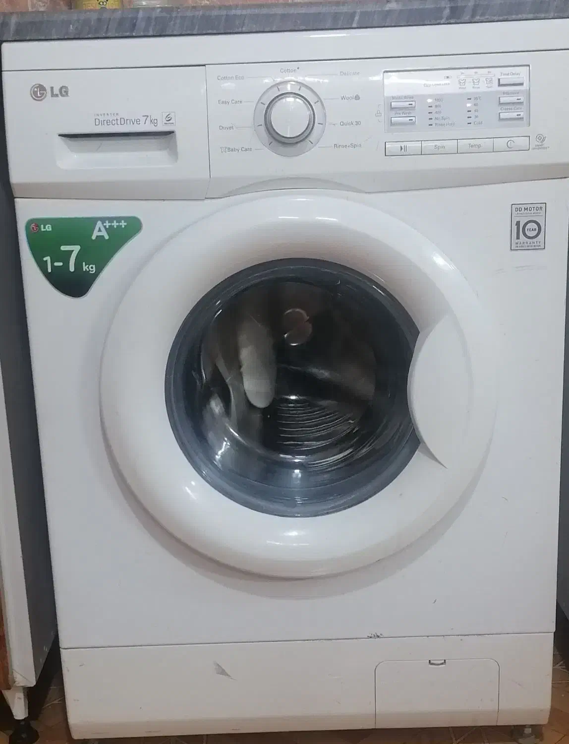 لباسشویی ال‌جی 7 کلیو اصل اینورتر|ماشین لباسشویی و خشک‌کن لباس|گلوگاه بابل (گلیا), |دیوار