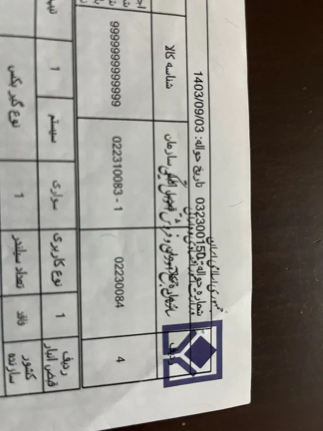 برگه اموال تملیکی ۱۳۰۰ cb رنگ آبی|موتورسیکلت|تهران, اباذر|دیوار